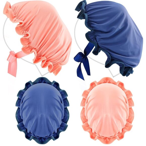 4 Pieces UV Protection Tanning Face Tanning Mask Hair Cap Protective Hair Bonnet - Picture 1 of 7